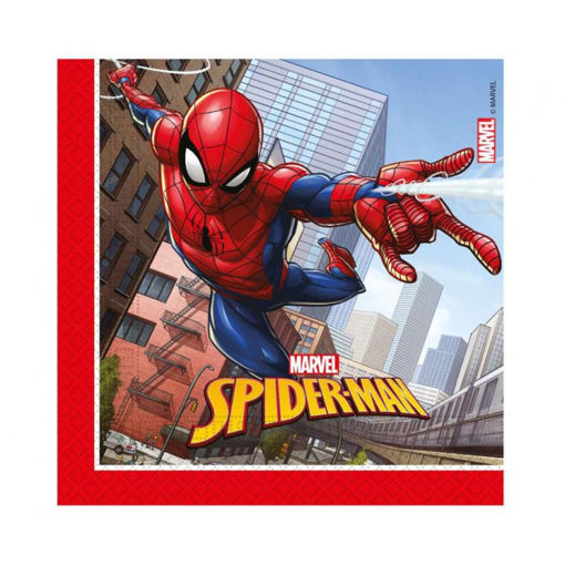 Picture of SPIDERMAN PAPER NAPKINS - 33X33CM - 20 PACK
